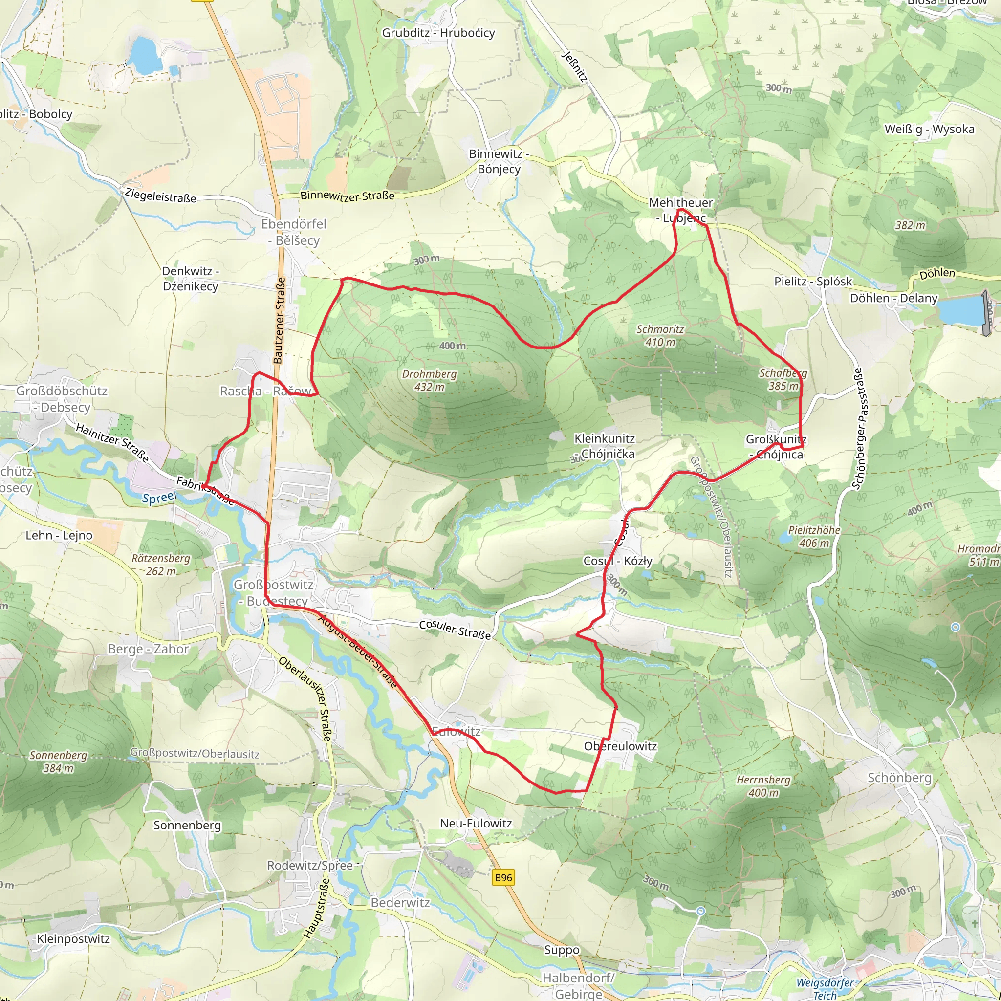 Grobpostwitz Loop mobile static map