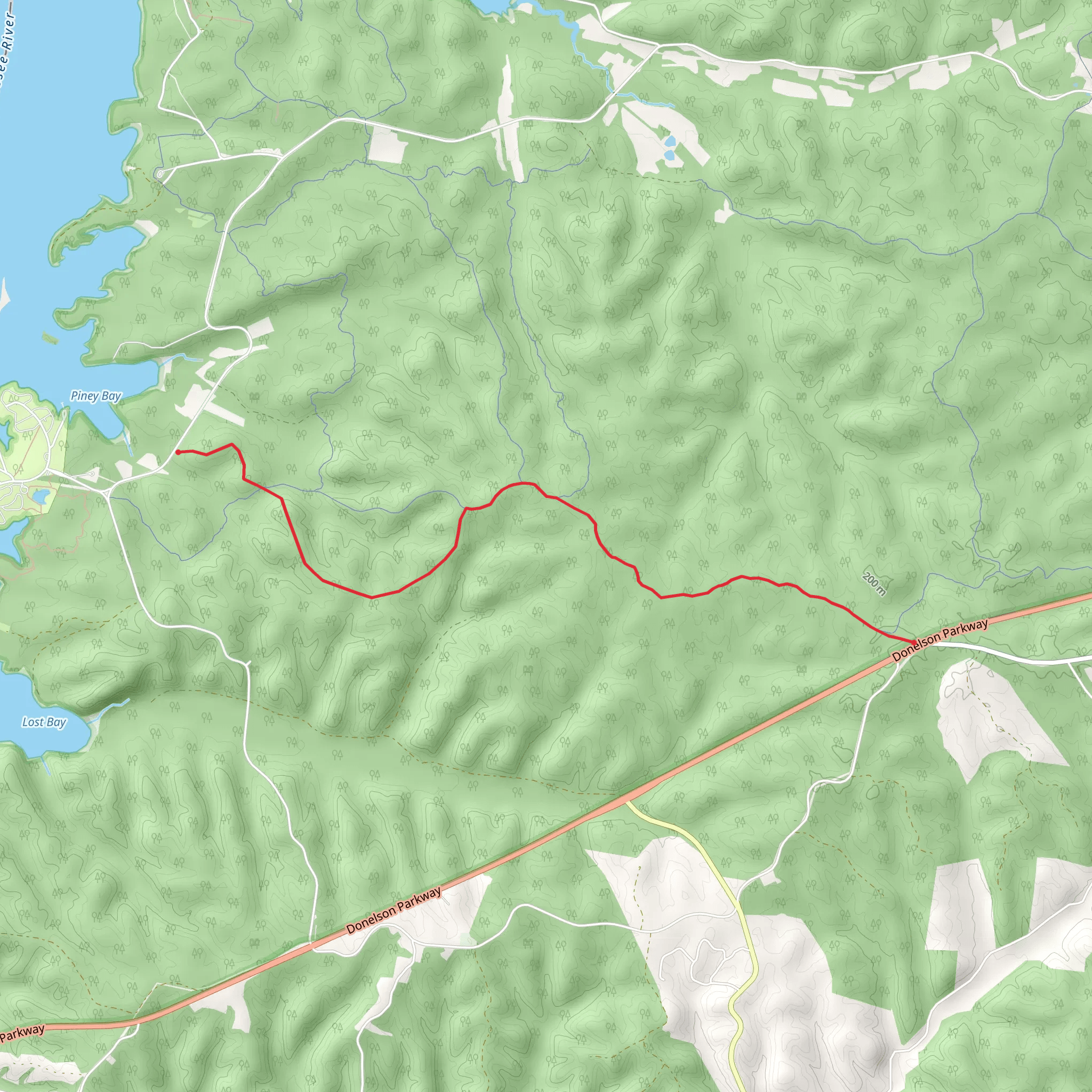 Artillery Trail mobile static map