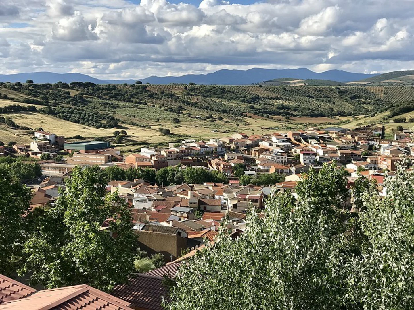 An image depicting the trail Ruta de Sierra de Castellar de los Bueyes and its surrounding area.