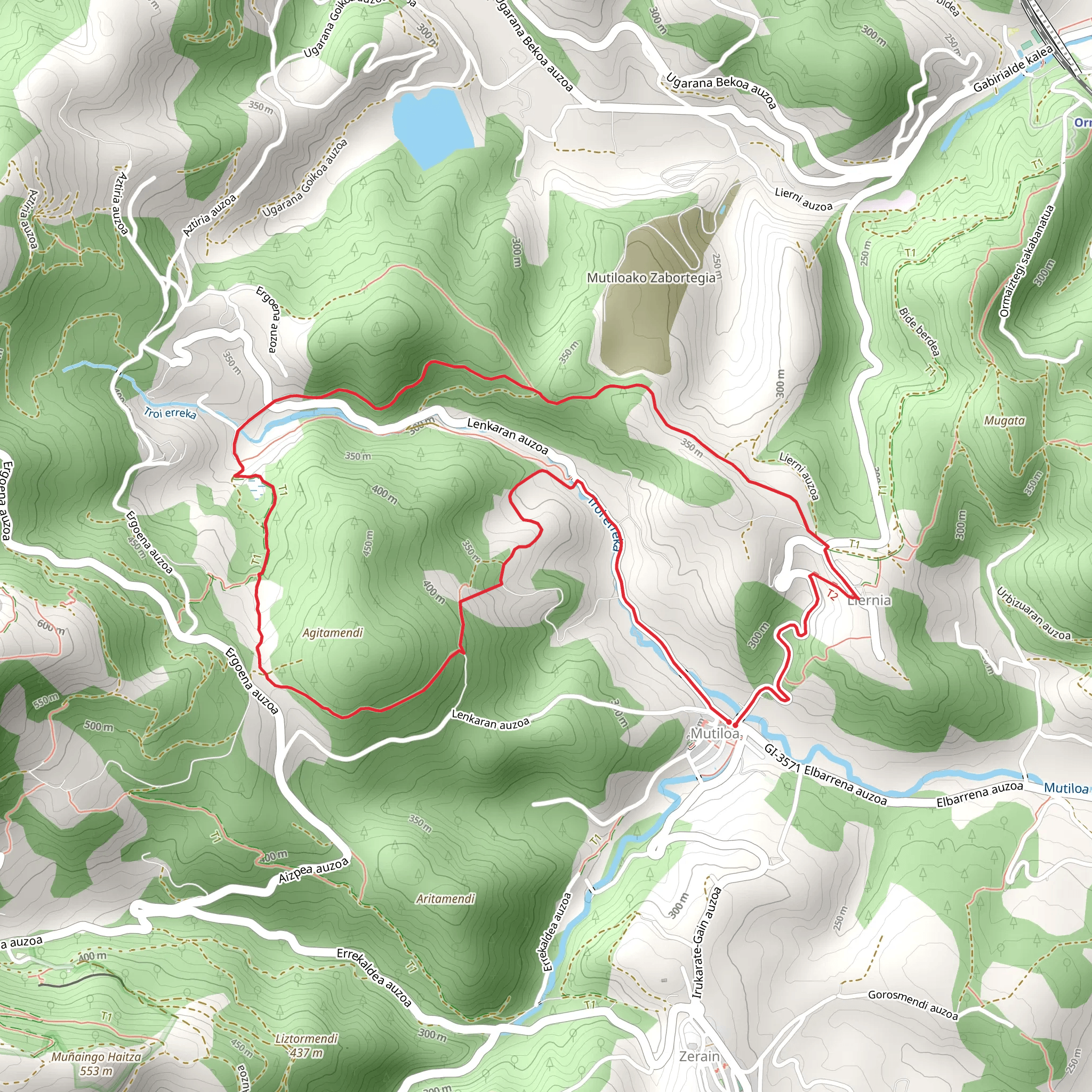 Mutiloa - Liernia - Manastegi - Mutiloa PR GI 60 mobile static map