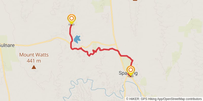 Mawson Trail stage 19 Map