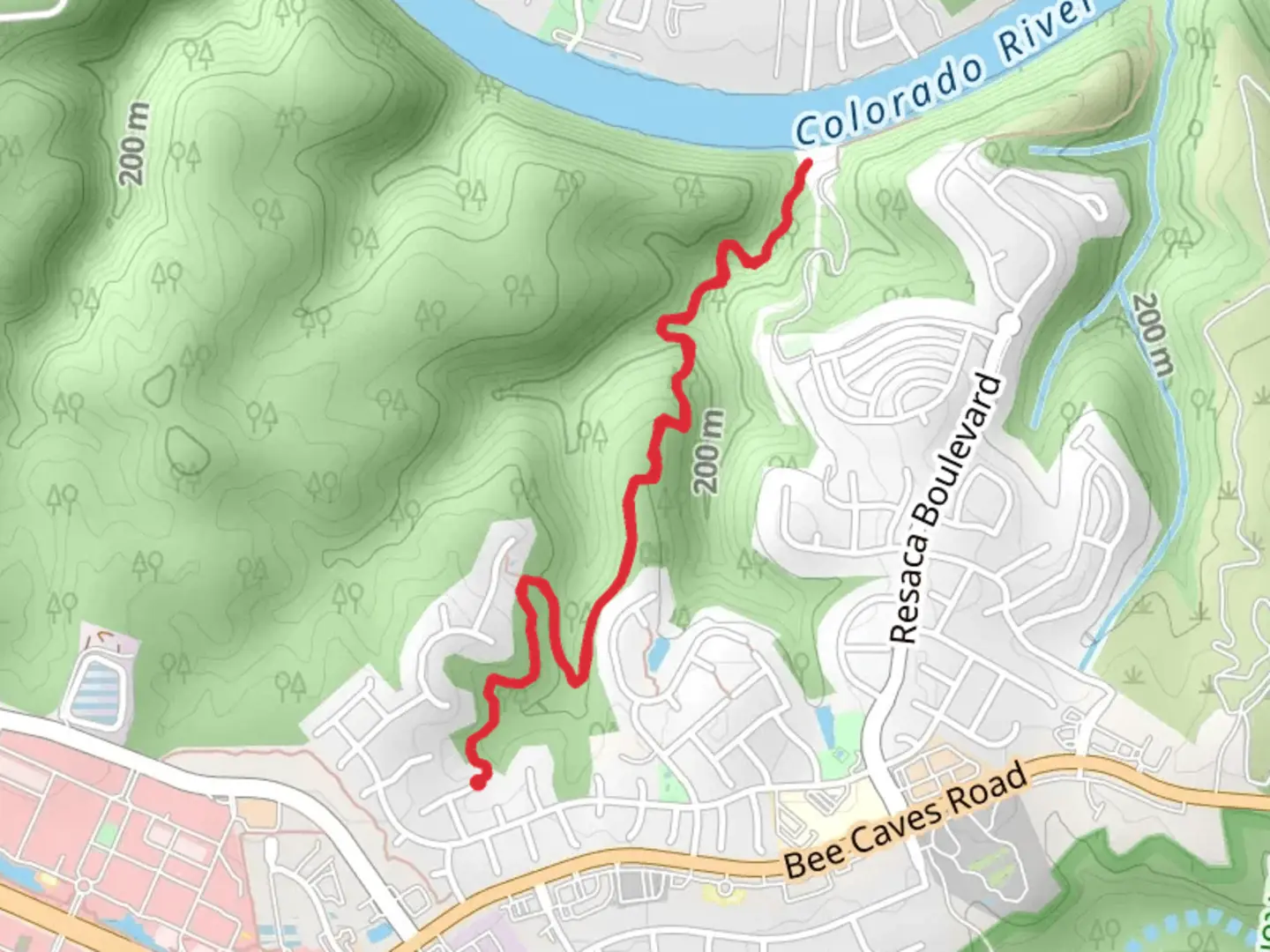 An image depicting the trail Bohls Hollow Walk and its surrounding area.