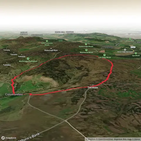 commondale Clart Fell Race Route