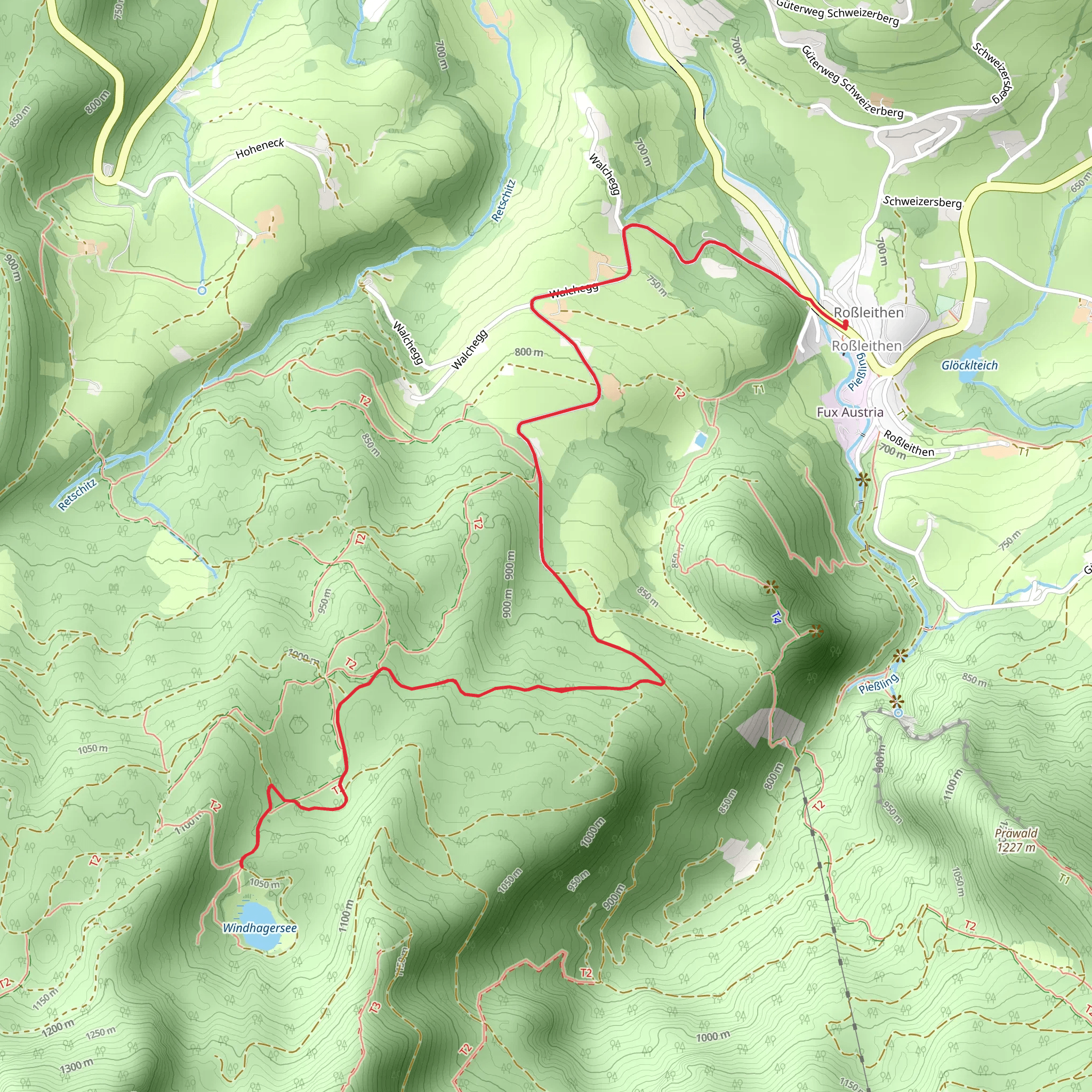 Silver Trail - Roßleithen Scythe Theme Trail mobile static map