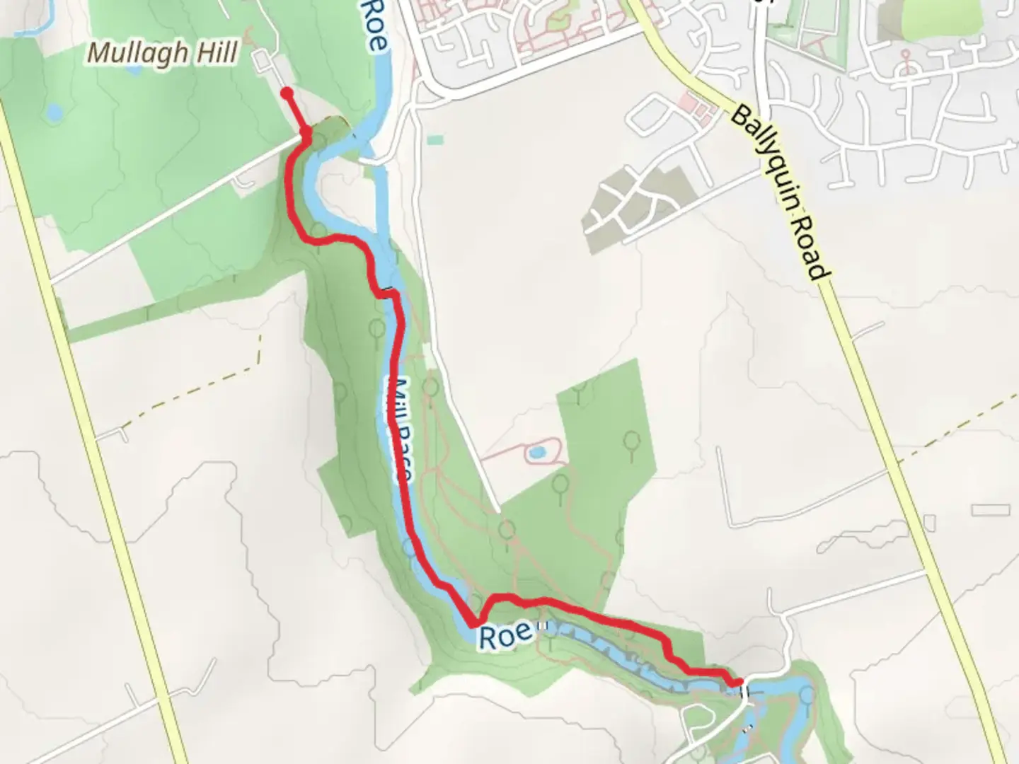 An image depicting the trail Roe Valley Country Park Walk and its surrounding area.