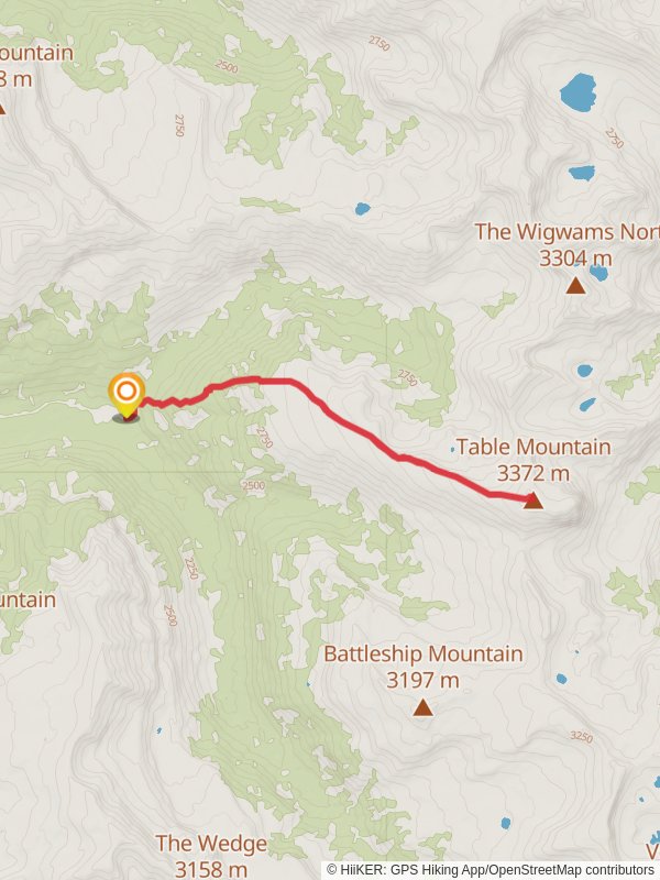 Table Mountain via Face and North Teton Trail