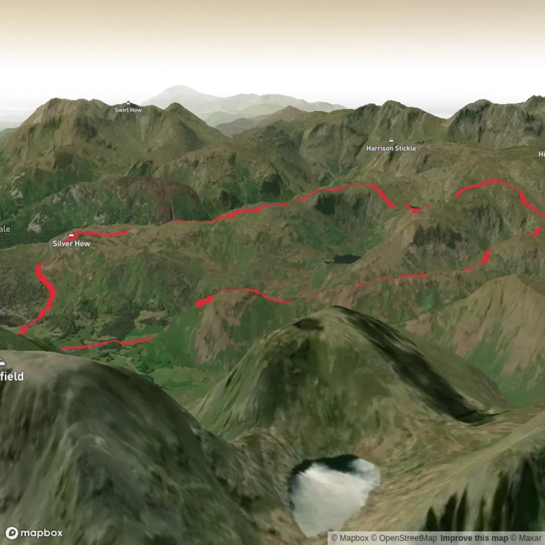An image depicting the trail 16-Grasmere Common and its surrounding area.