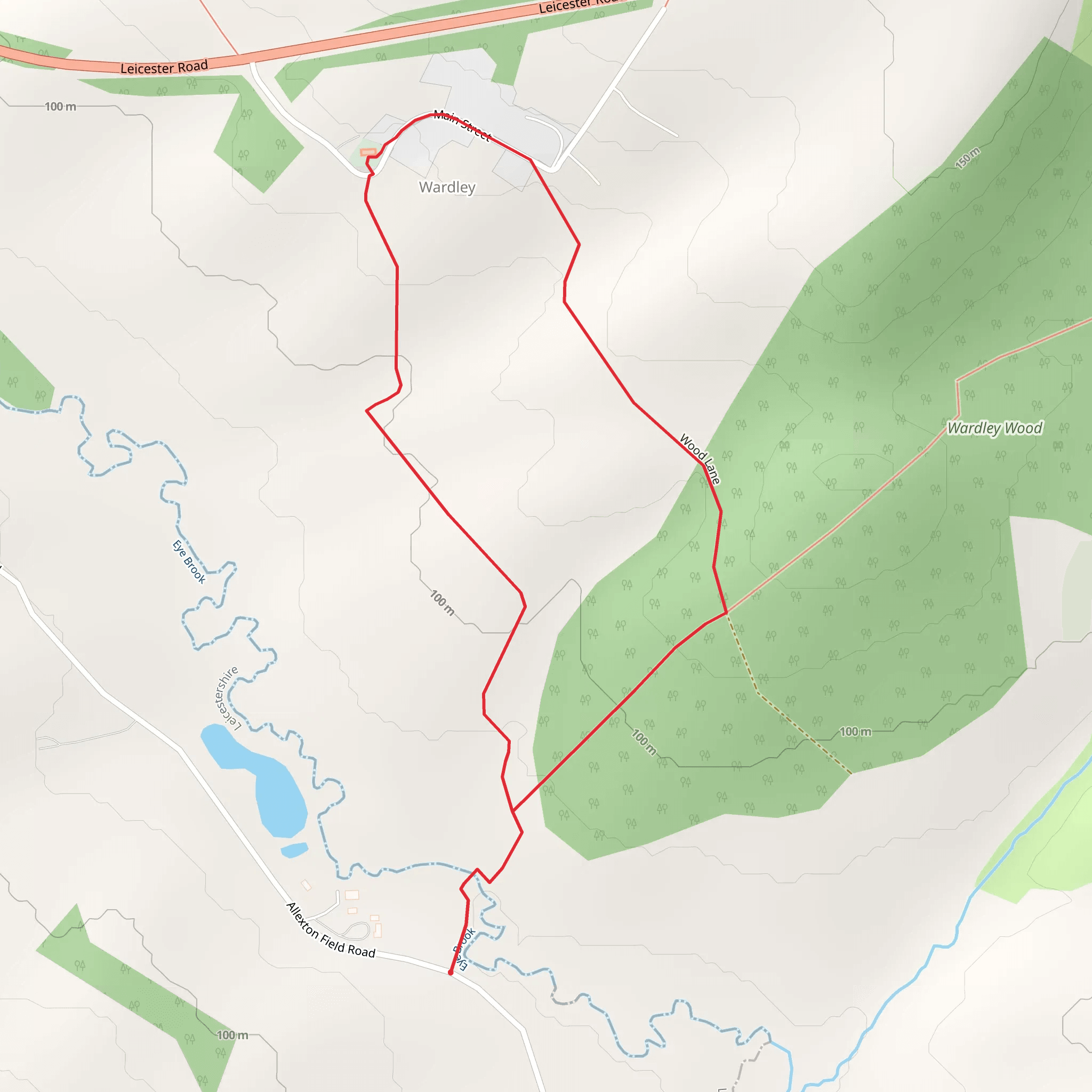 St Botolph's Church Loop - Wardley mobile static map