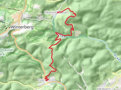 Elkeringhausen to Züschen via Winterberger Hochtour