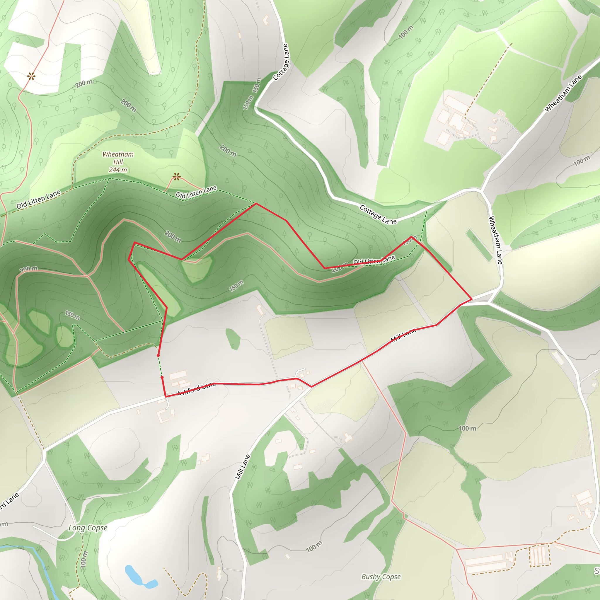 Ashford Farm Loop mobile static map