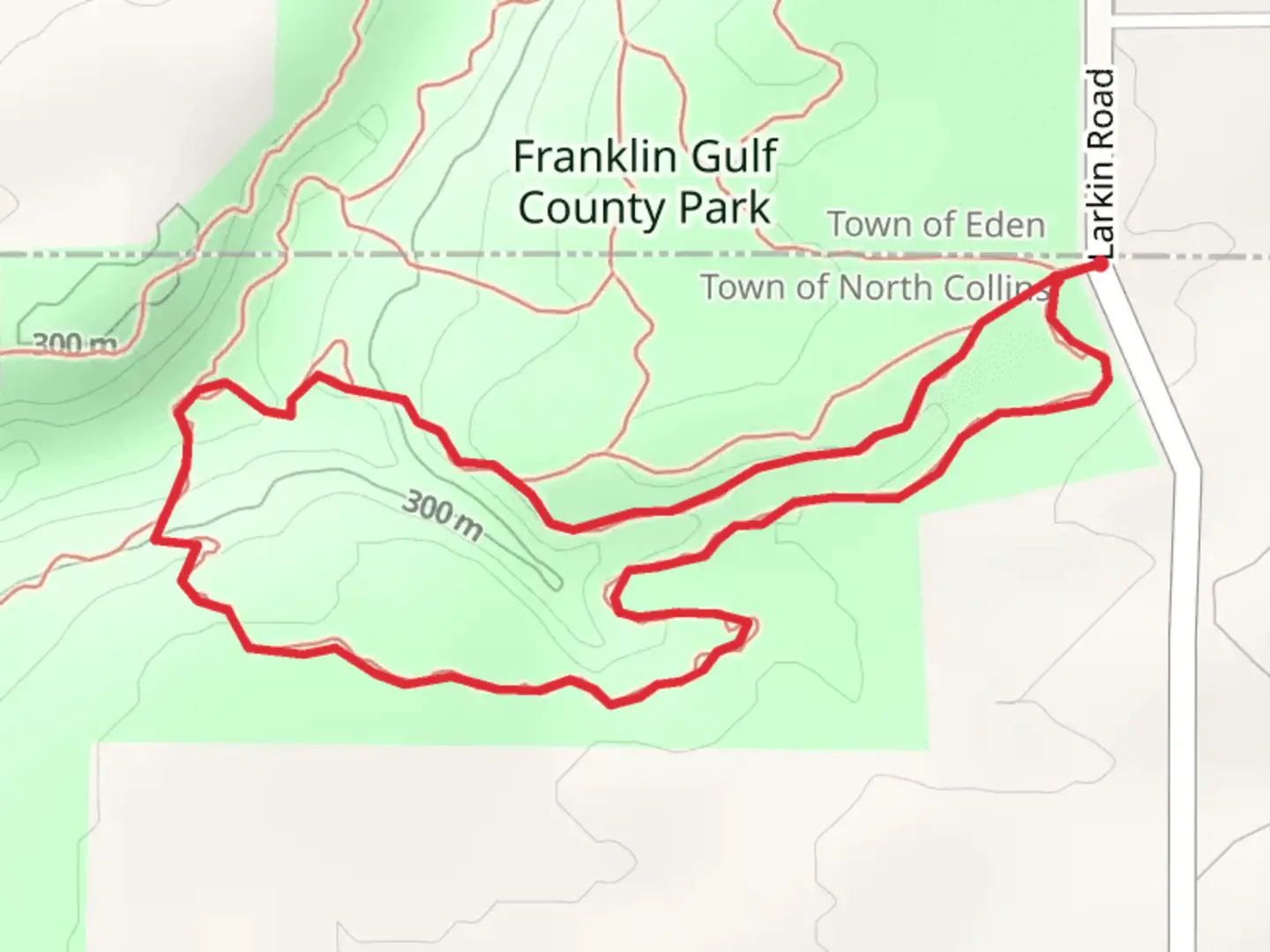 An image depicting the trail Franklin County Park Loop and its surrounding area.