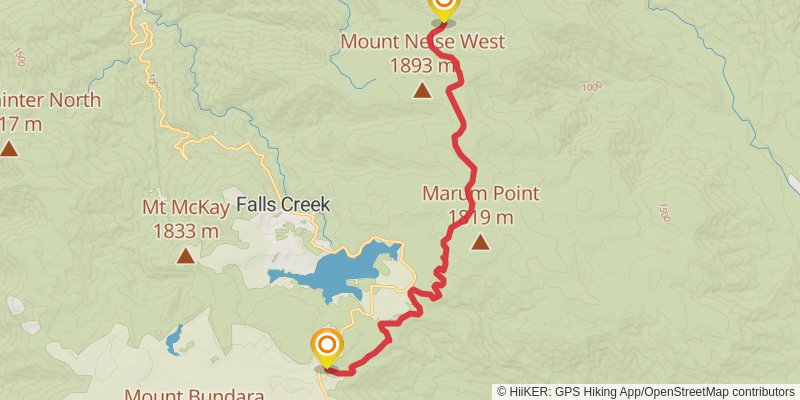 Australian Alps Walking Track stage 18 Map
