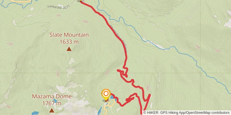 Pacific Northwest Trail stage 46 Map