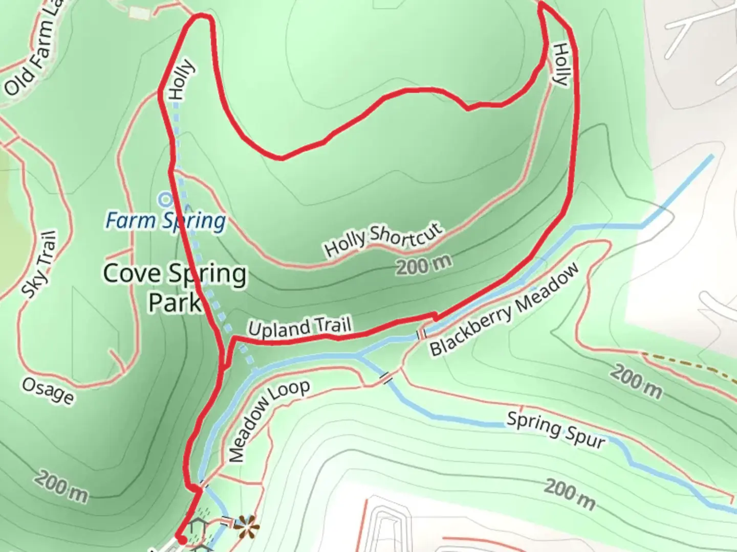 An image depicting the trail Holly Loop and its surrounding area.
