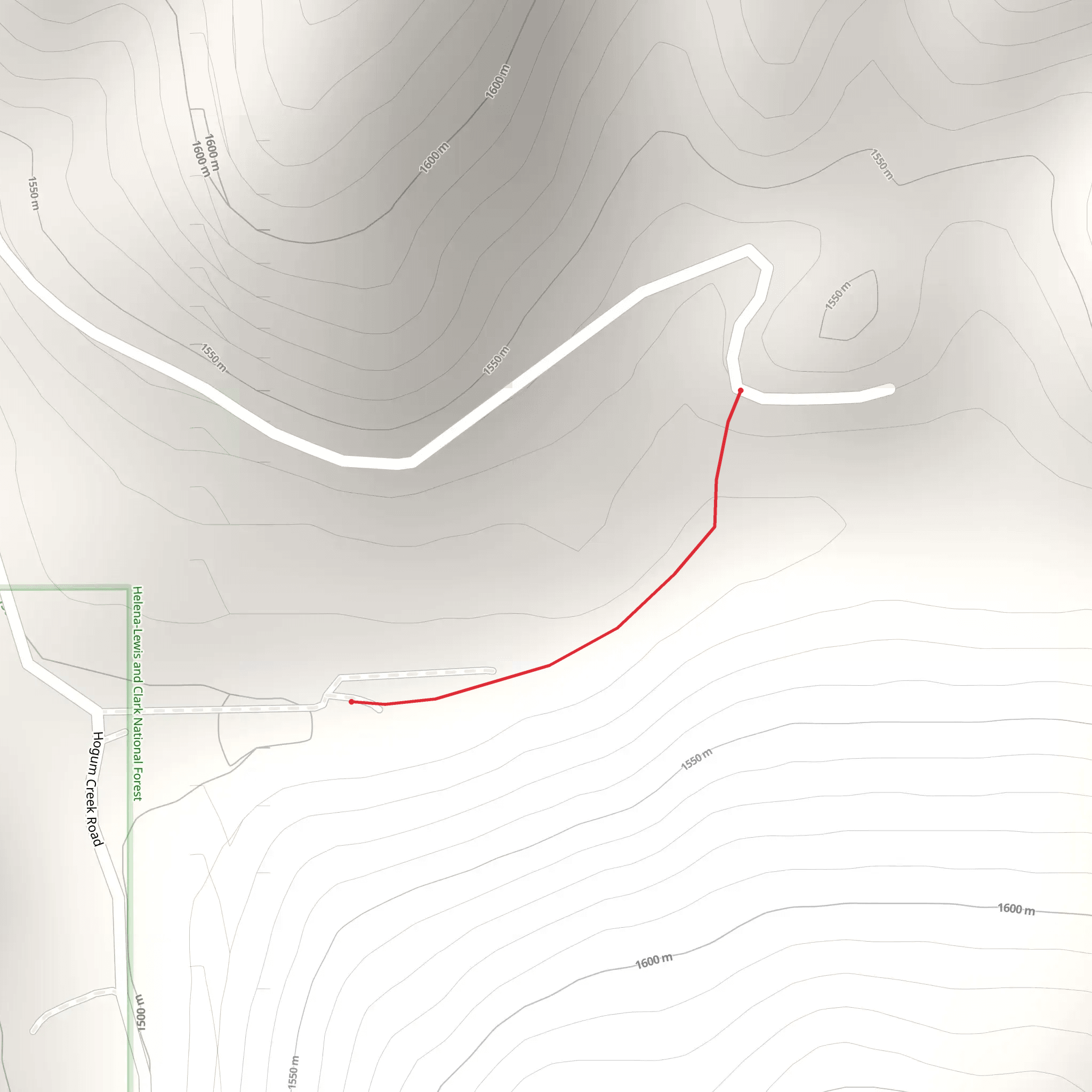 Cummings Cabin Trail mobile static map