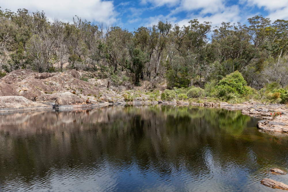 An image depicting the trail Boonoo Boonoo National Park and its surrounding area.