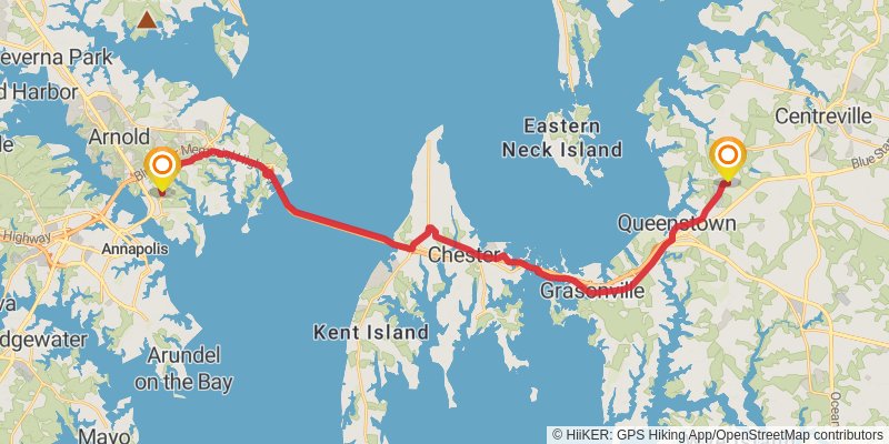 American Discovery Trail - East stage 4 Map