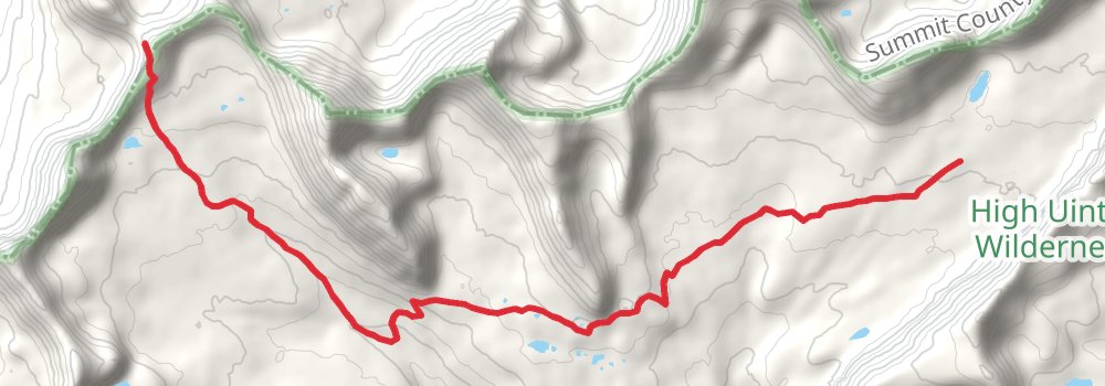 Uinta Highline Trail stage 8 Map