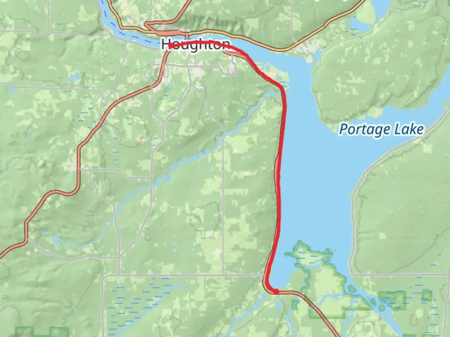 An image depicting the trail Soo Line Railroad and its surrounding area.