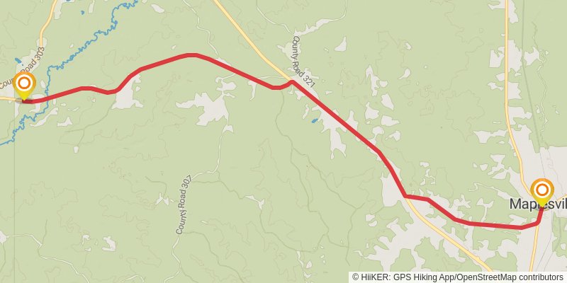 Great Eastern Trail (Incomplete) stage 16 Map