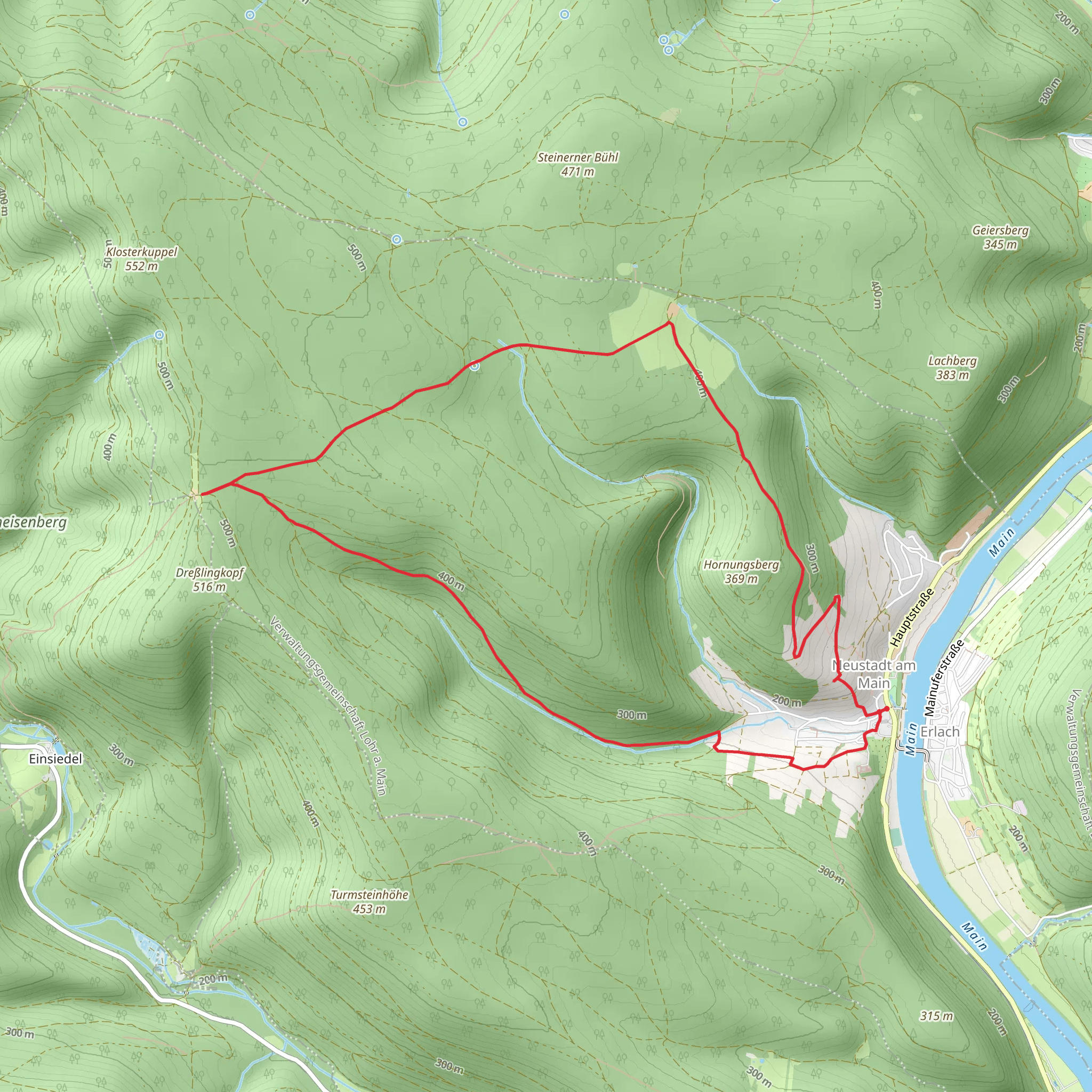 Aussichtspunkt Hornungsberg via Kreuzweg mobile static map
