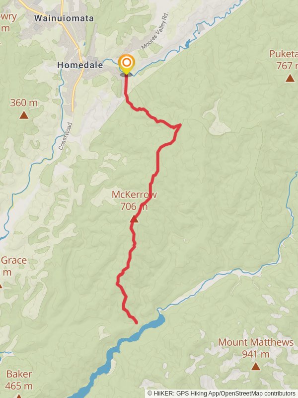 Mt Mckerrow mobile static map