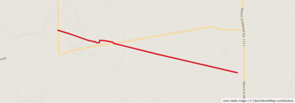 American Perimeter Trail - Texas Primary stage 6 Map