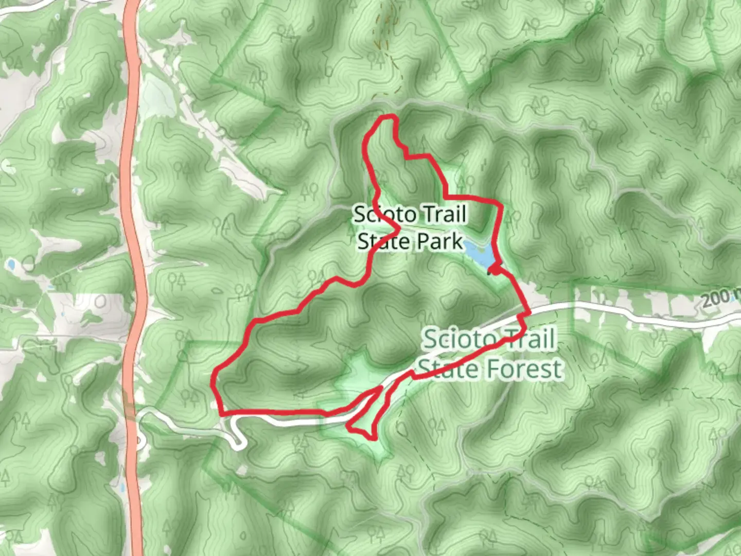 An image depicting the trail Caldwell Lake Loop via Buckeye Trail and its surrounding area.