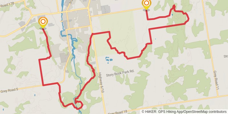 The Bruce Trail stage 35 Map