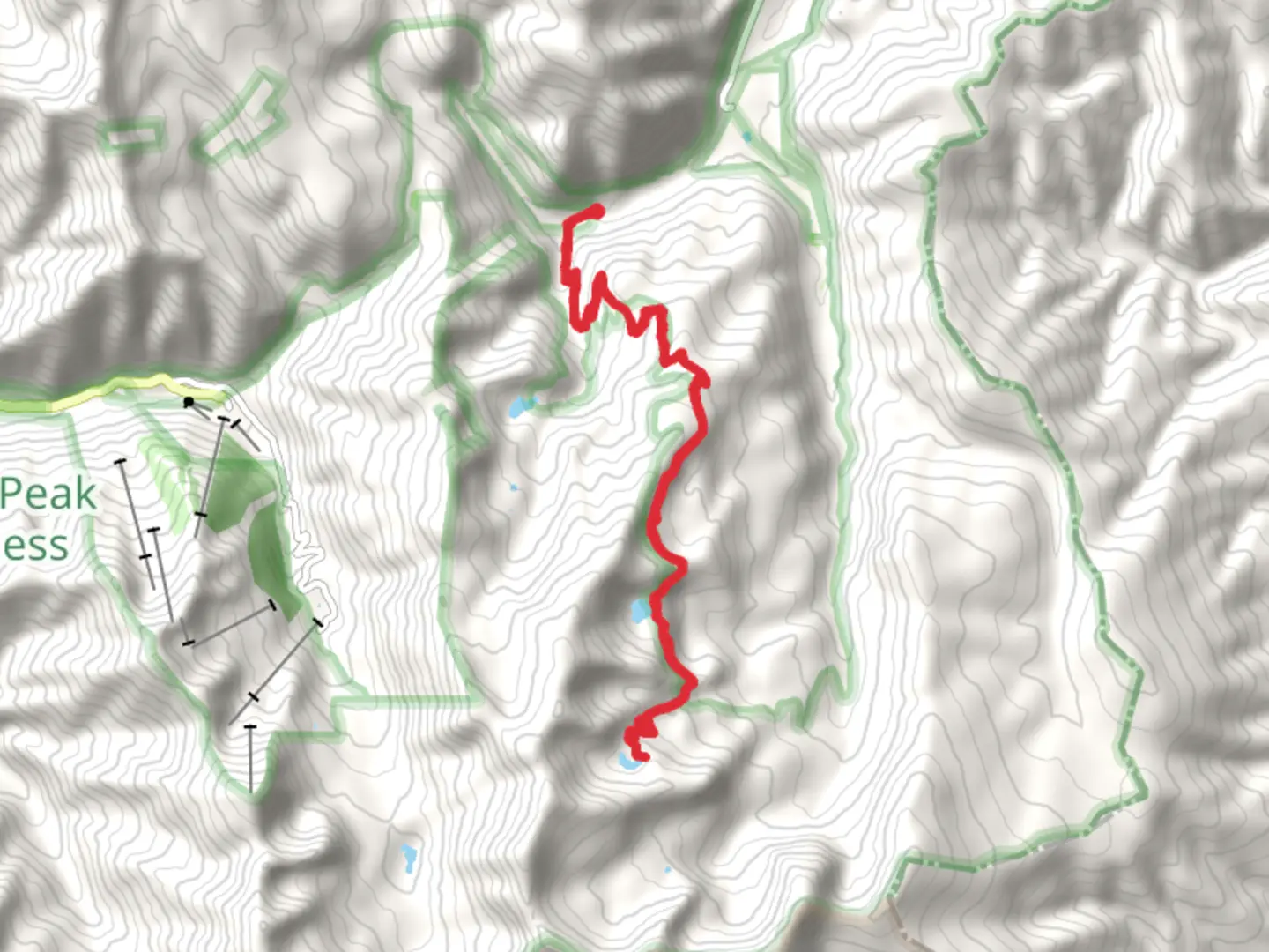 An image depicting the trail Horseshoe Lake and Lost Lake and its surrounding area.