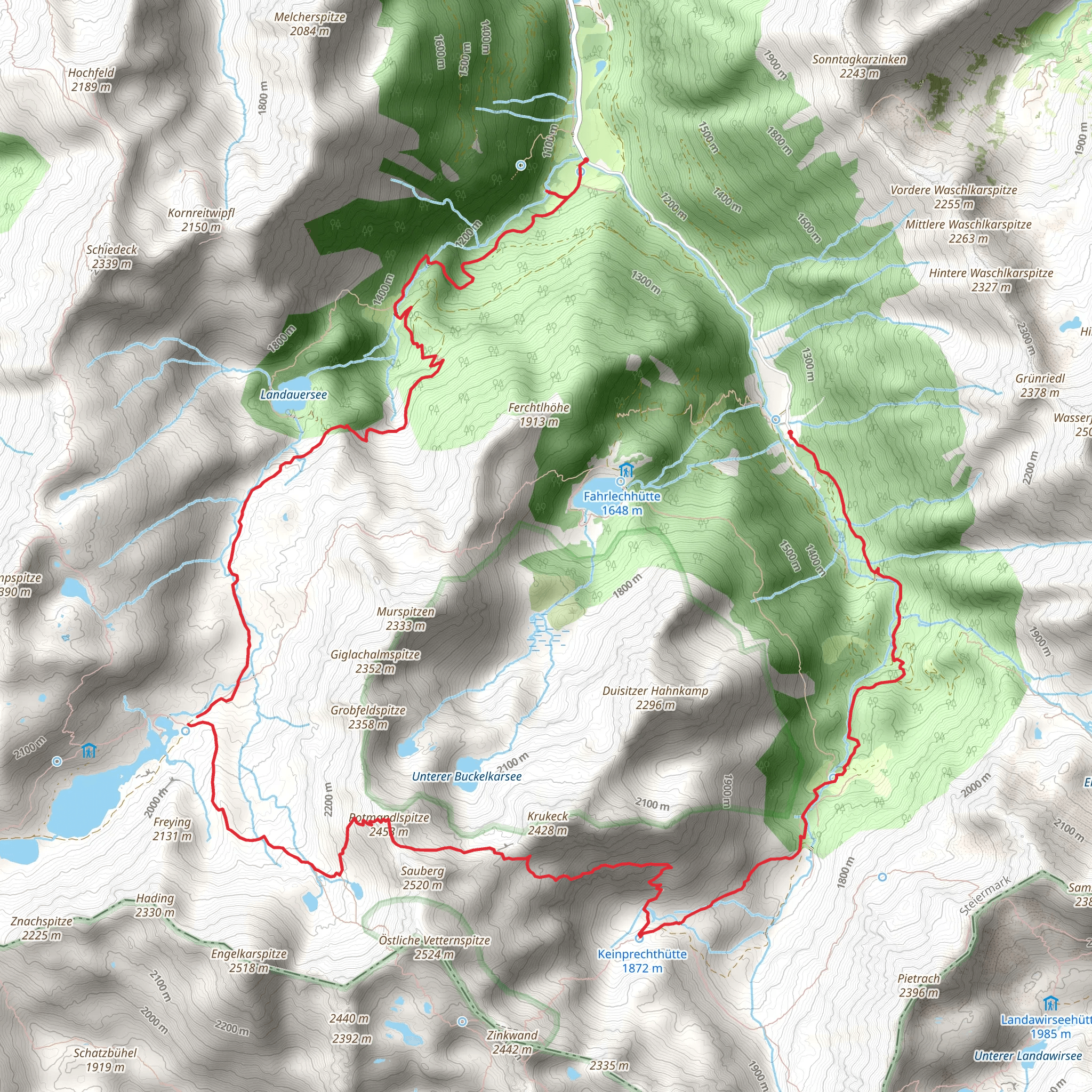Rotmandlspitze Hike mobile static map