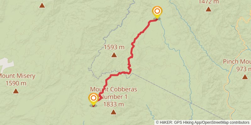 Australian Alps Walking Track stage 27 Map