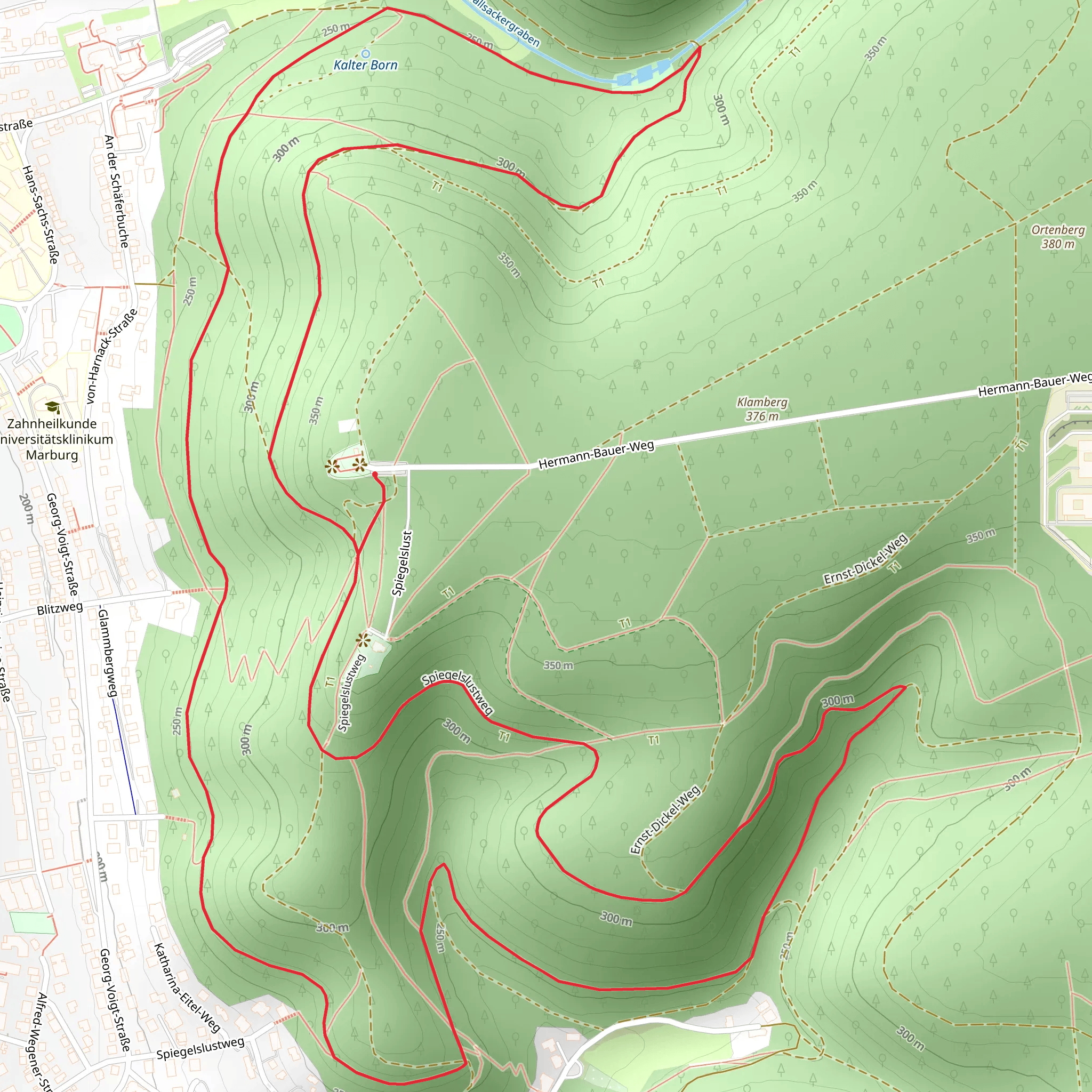 Marktweg and Gert-Siebert Weg mobile static map