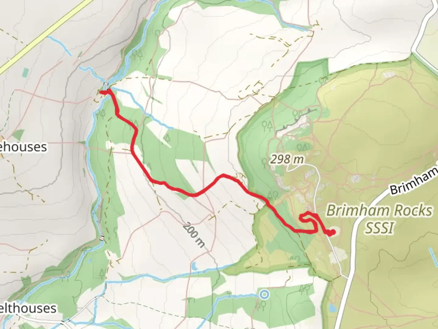 An image depicting the trail Fell Beck Walk and its surrounding area.