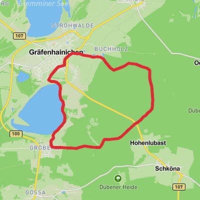 Groberner See and Josigk Loop mobile static map