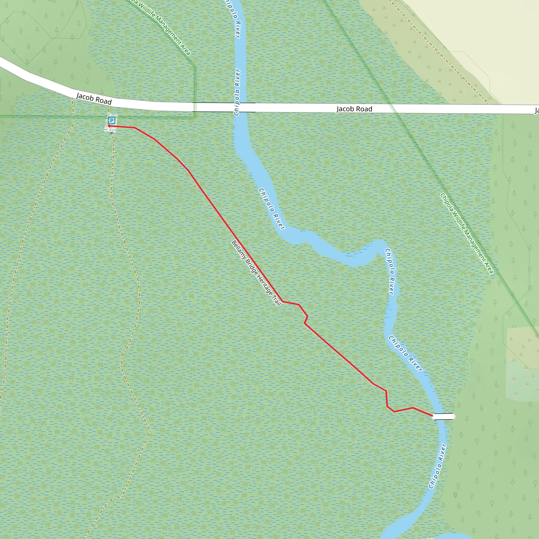 Bellamy Bridge Heritage Trail mobile static map