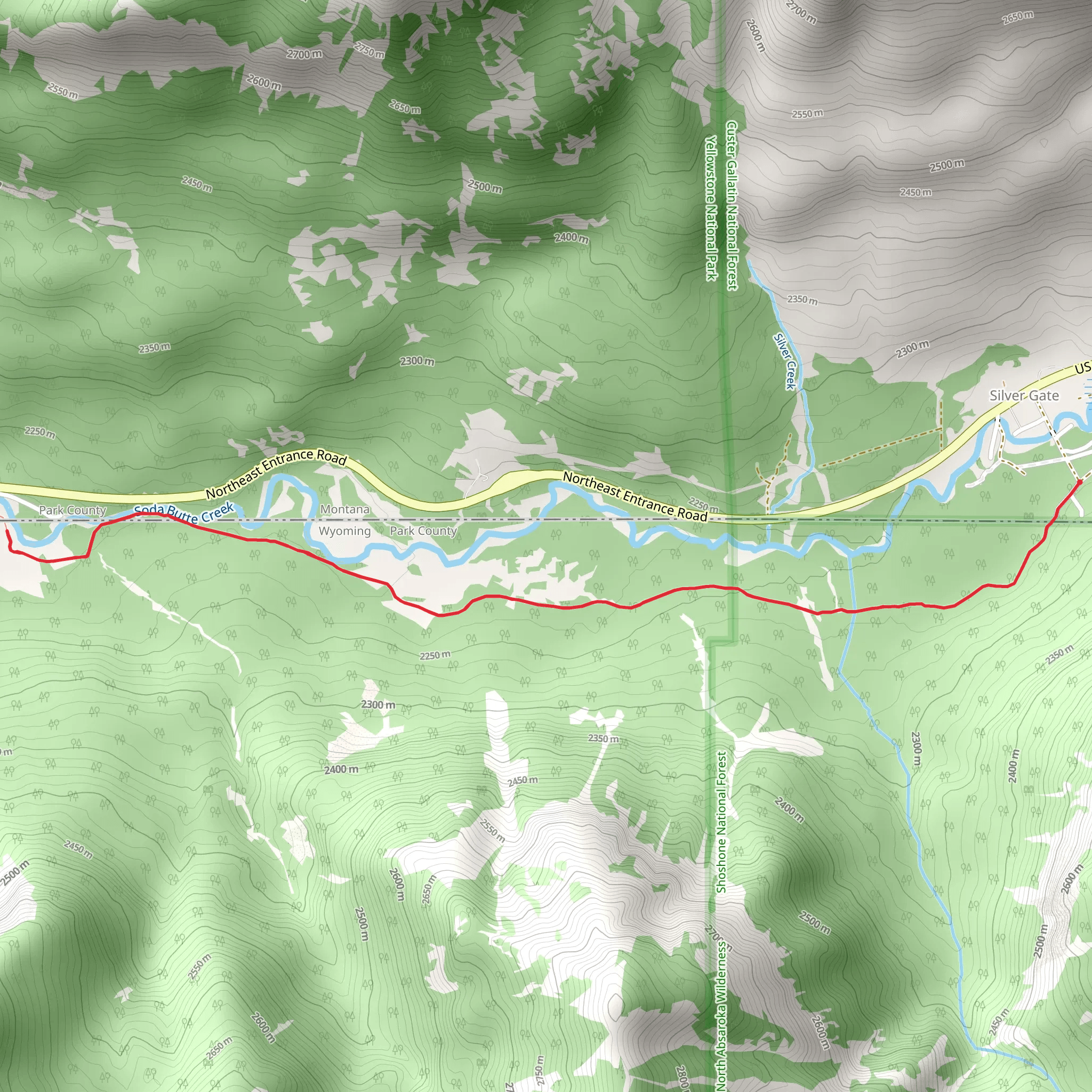 Bannock Trail mobile static map