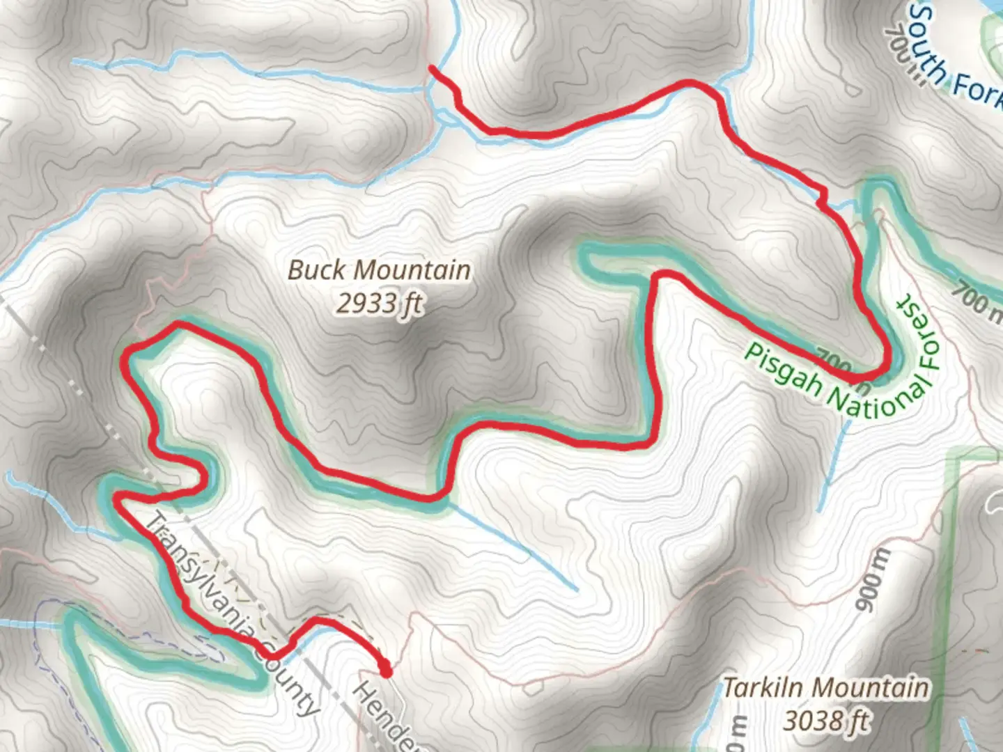 An image depicting the trail Riverside Trail via Bradley Creek Trail and its surrounding area.