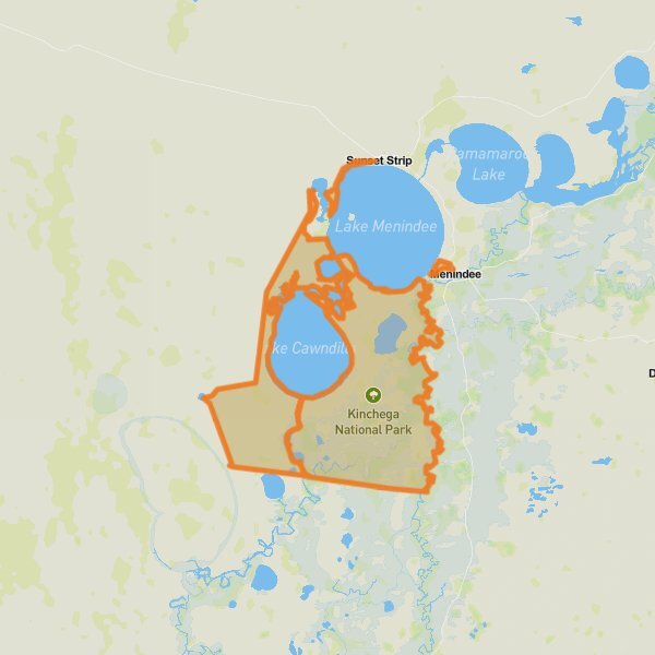 Kinchega National Park mobile static map