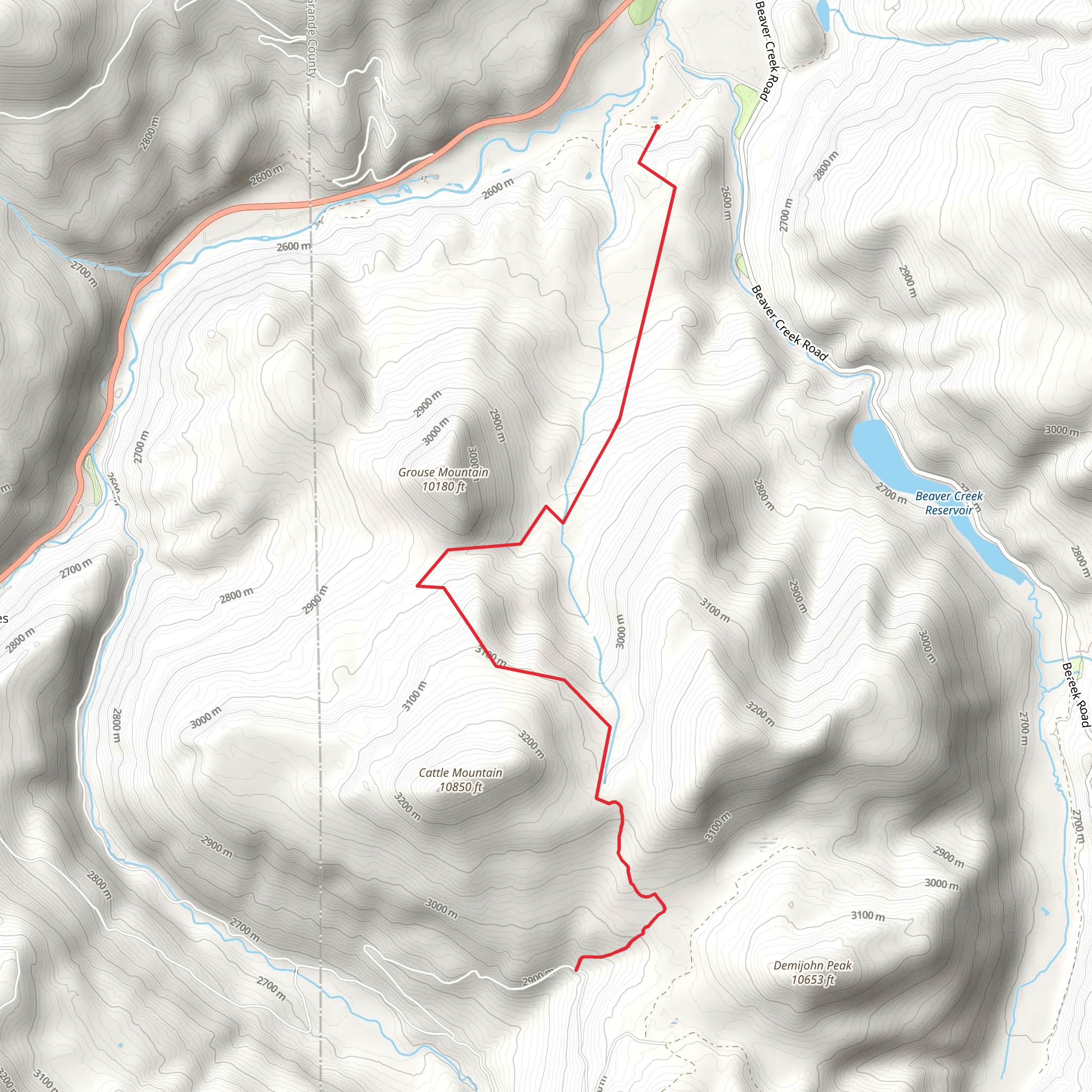 Grouse Mountain mobile static map