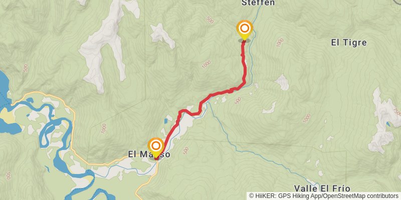 Cochamo Hike stage 5 Map