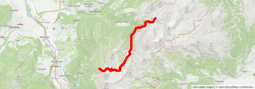 Tour des Muverans stage 4 Map