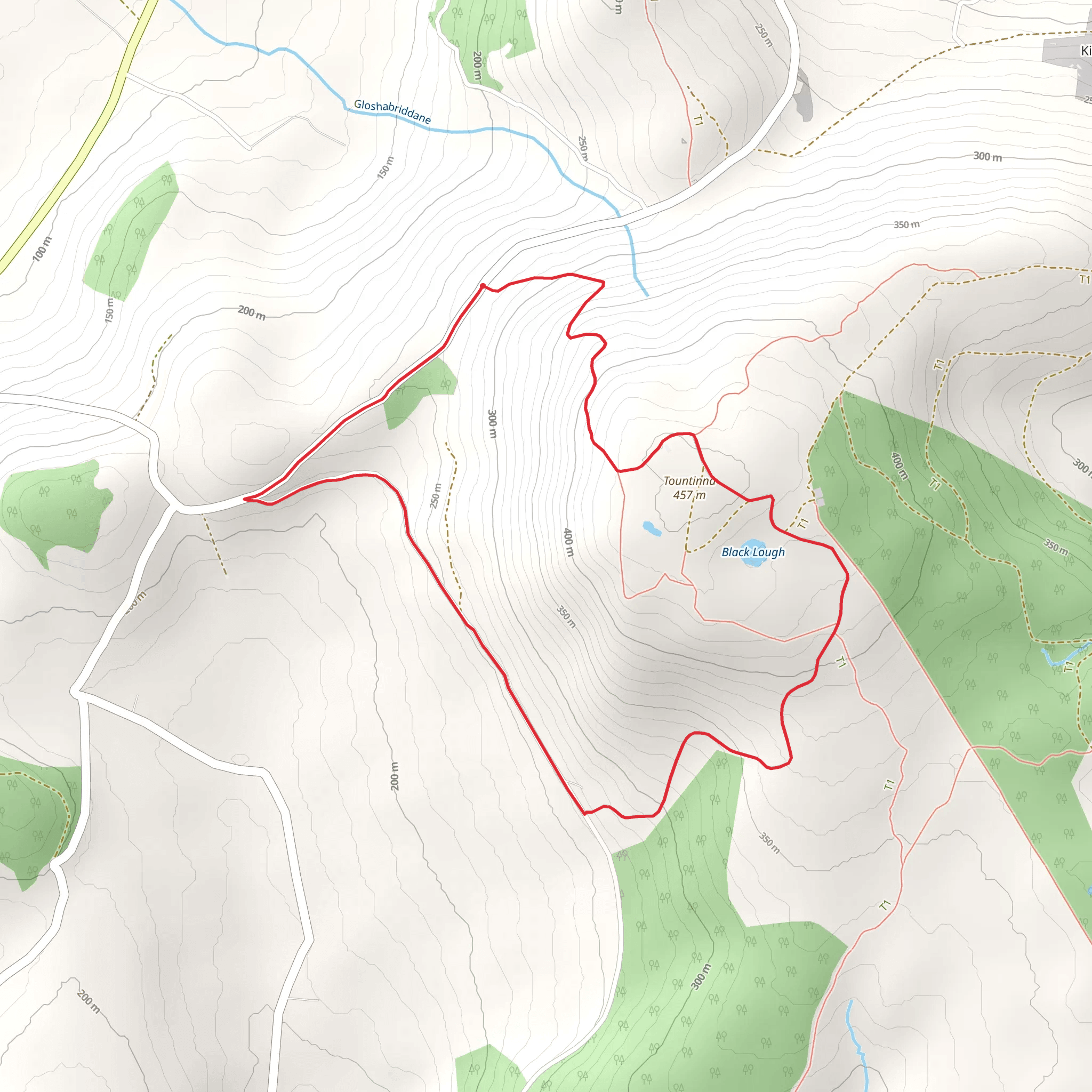 Graves of the Leinster Men Looped Walk mobile static map