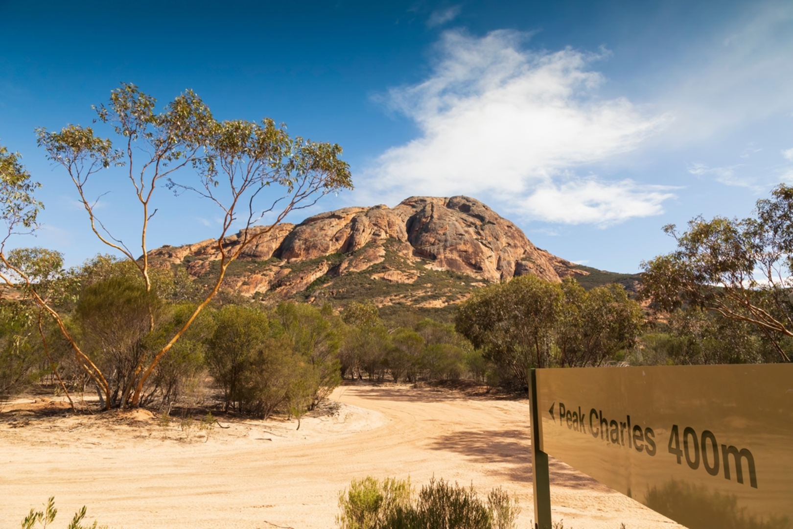 An image depicting the trail Peak Charles Trail and its surrounding area.