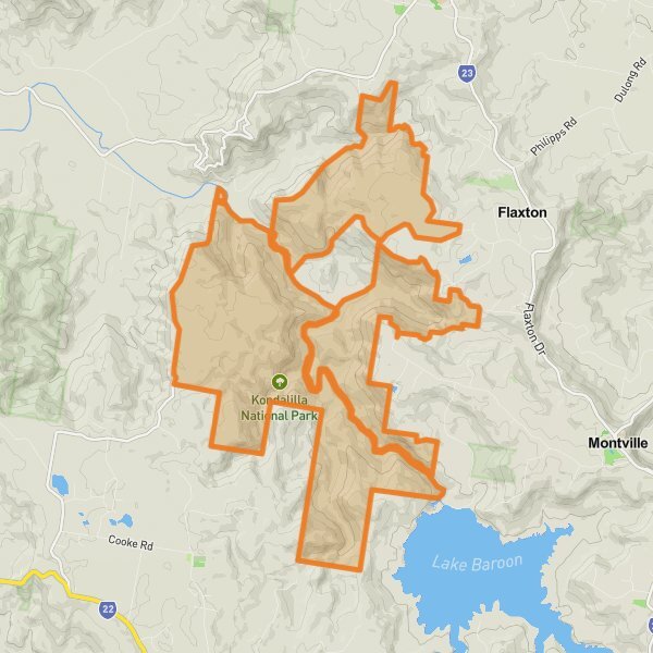 Kondalilla National Park mobile static map