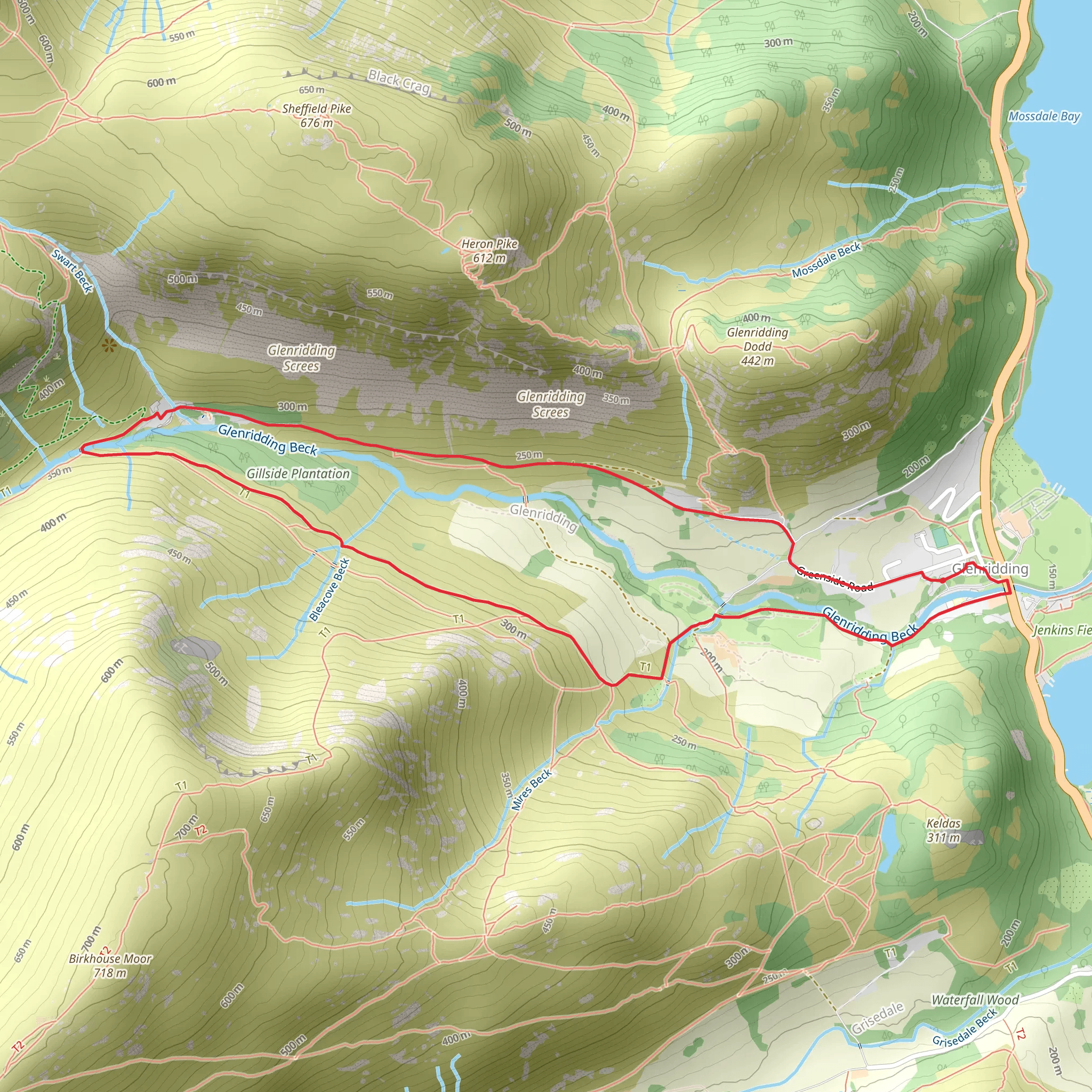 Gillside Plantation Loop mobile static map