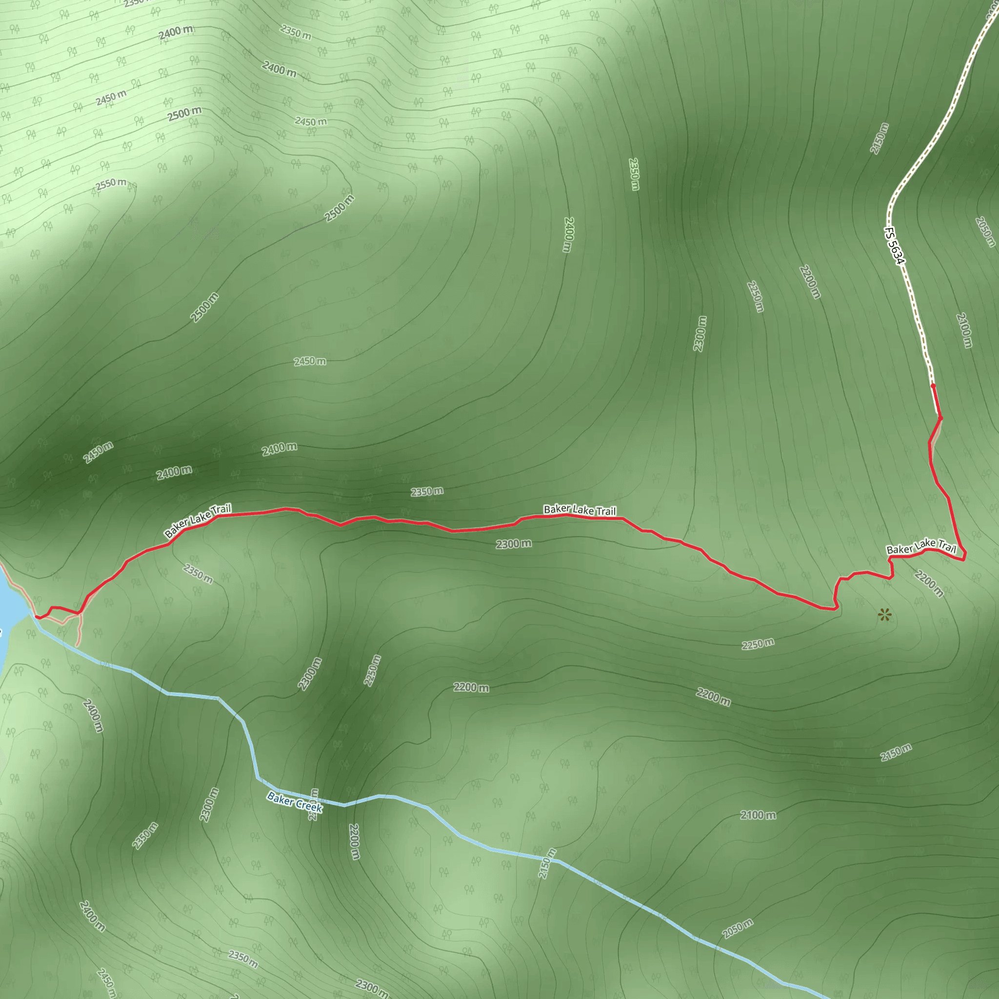 Baker Lake mobile static map