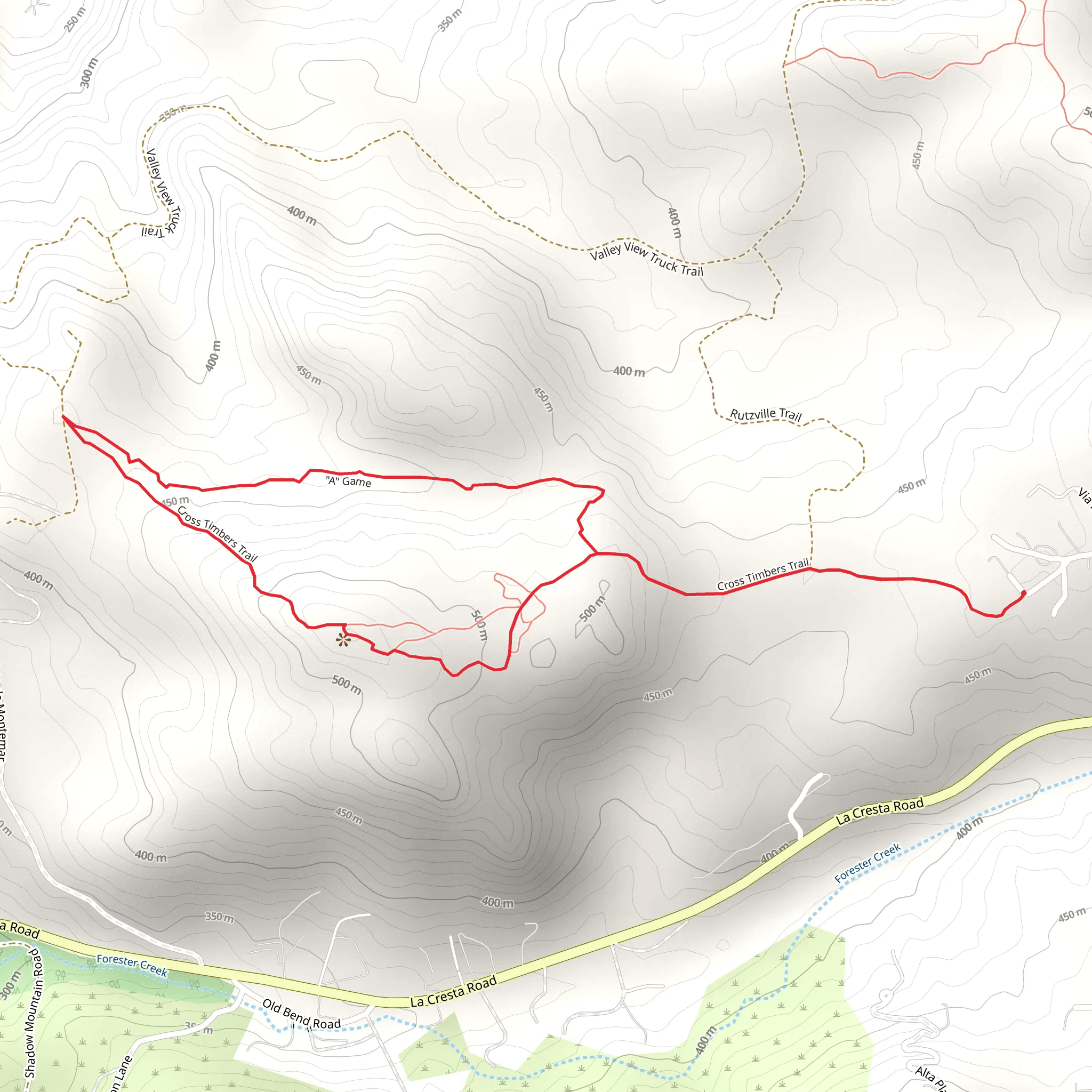 Cross Timbers Trail Loop mobile static map