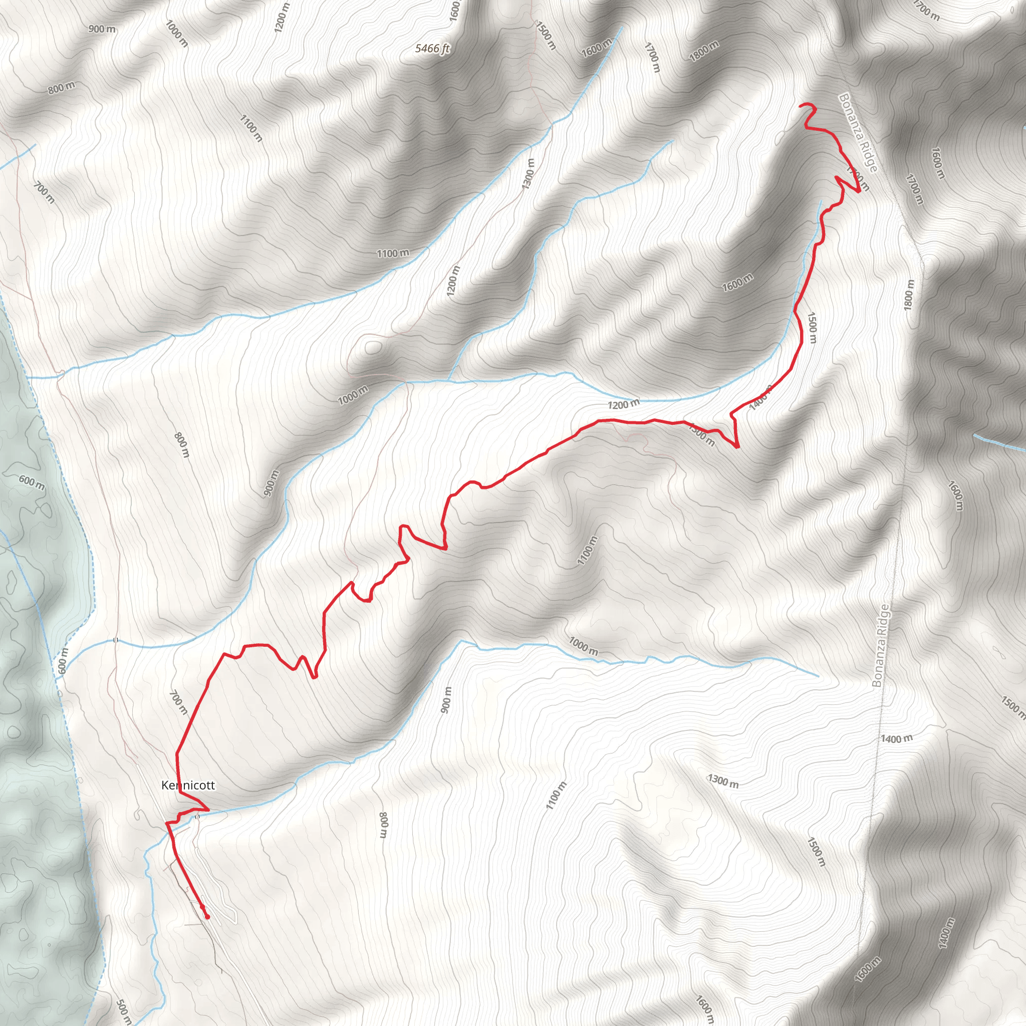 Bonanza Mine Trail mobile static map
