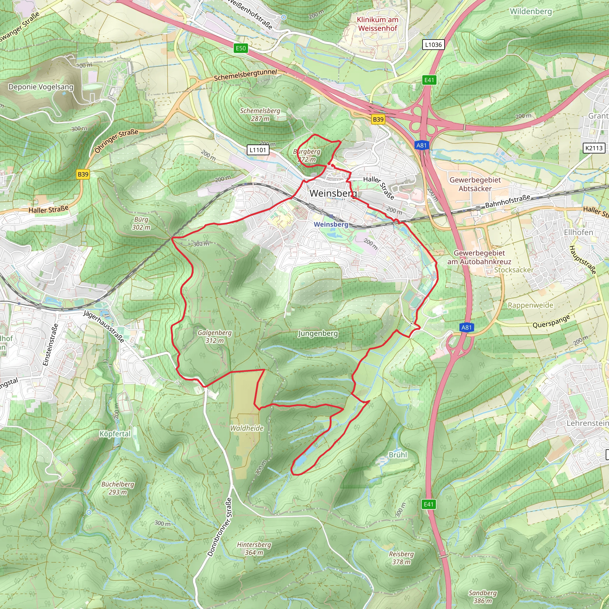 Zwischen Stadtsee und Waldheide mobile static map
